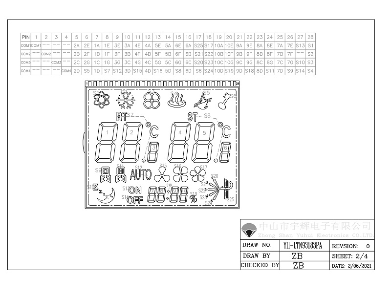 溫控器線控器TN加藍(lán)色片LCD液晶顯示段碼屏 溫控器線控器TN加藍(lán)色片LCD液晶顯示段碼屏
